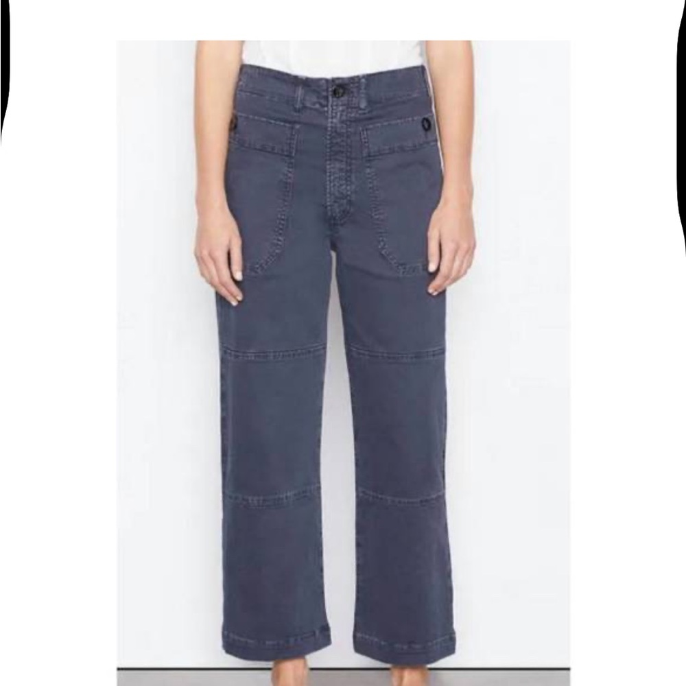 FRAME oversized pocket utility pant in washed navy